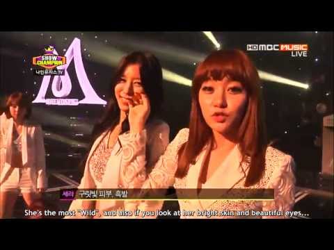 [ENG SUB][130522] Nine Muses - Show Champion Backstage
