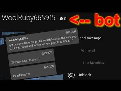 A bot messaged me on xbox ( It went 0-100!! )