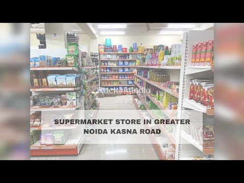 Metal supermarket shelves, for grocery