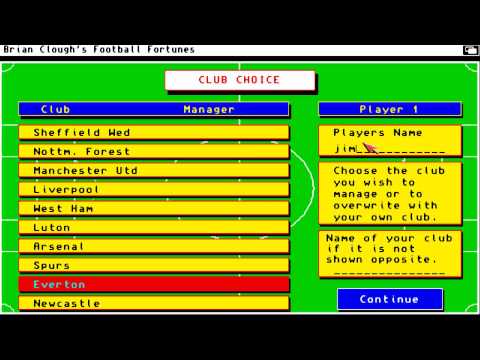 Brian Clough's Football Fortunes Amiga