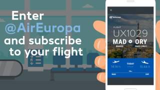 Subscribe at Air Europa Twitter and get information about your flight