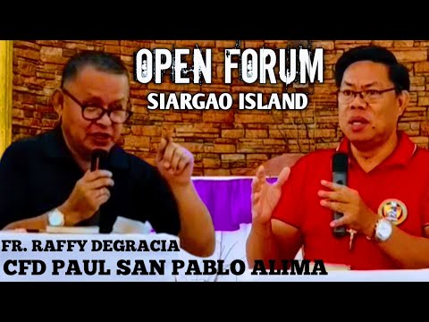 OPEN FORUM | San Jose Chapel Alegria Sta. Monica SIARGAO ISLAND [March 12/2026]