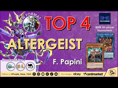 Yu-Gi-Oh! | TOP 4 | 800€ Monza Tournament, 50+ PLAYERs | Altergeist | by F. Papini