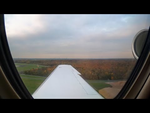 LANDING w/ late Spoilers! | Cessna Citation CJ4 | Hahn Air | Dusseldorf (DUS)