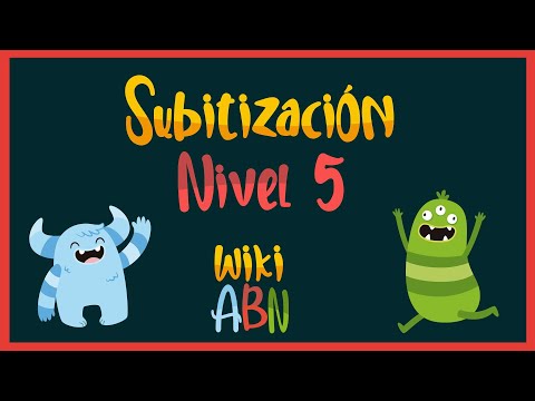 Subitizacion nivel 5 - WikiAbn - números 1 2 3 4 5 6 7