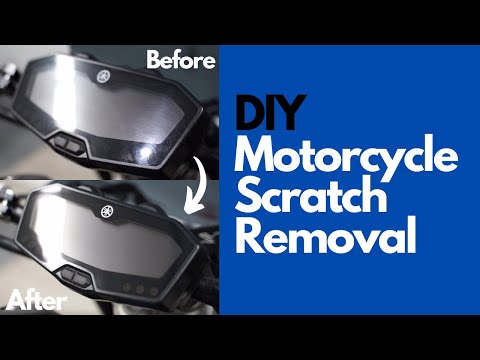 DIY: Motorcycle Dash Scratch Removal!