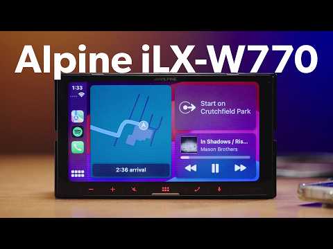 Alpine iLX-W770 touchscreen digital media receiver | Crutchfield