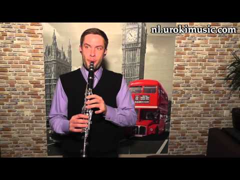 Klarinet Leren Spelen John Legend All of Me Cover Klarinetles Studie Klasse Muzieknoten Bladmuziek