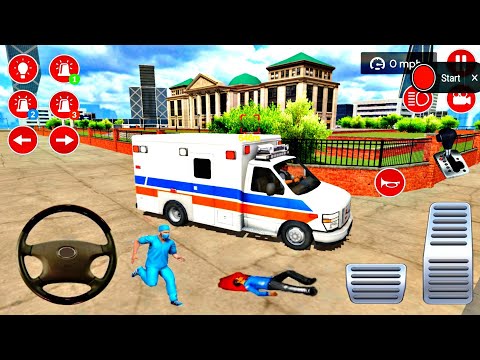 City Ambulance Van Driving - American Rescue Simulator Android Gameplay