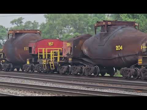 NS bottle train molten metal train heading back for more liquid gold, er... steel...062823 Dolton,il