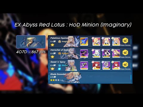 Honkai Impact 3rd EX ABYSS : RL (407D) | HoD Minion (Imaginary) : 867 Pts