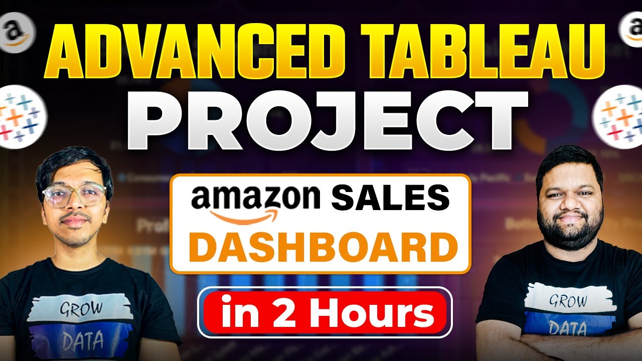 Complete TABLEAU Project in 2 Hours🔥Amazon Sales Dashboard | Full Tutorial