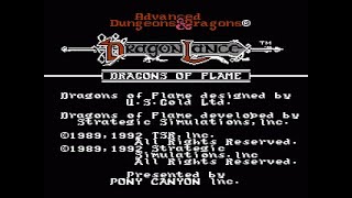 Advanced Dungeons & Dragons: Dragons of Flame - Start Up - Nintendo - NES