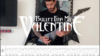 Bullet For My Valentine - &quot;4 Words (To Choke Upon)&quot; - Guitar Cover with On Screen Tabs (#8)