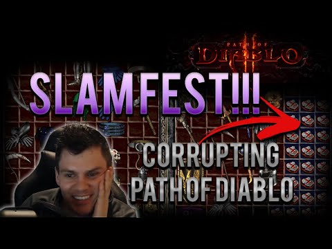 Path of Diablo SLAMFEST - Corrupting GG Uniques - 1 Brutal Item Brick