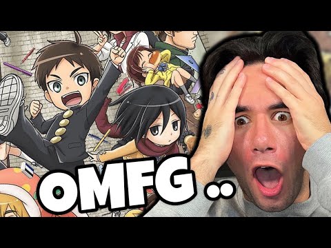 ATTACK ON TITAN .. JUNIOR HIGH ??? (REACTION)