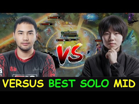 VERSUS BEST SOLO MID IN THE WORLD - Inyourdream earth shaker vs Paparazi queen of pain Dota 2