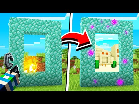 How to Turn ANYTHING INTO A PORTAL in Minecraft! (NO MODS!)