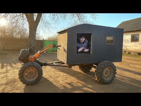 The mini camping trailer of the motor cultivator is almost ready [Ep 2]