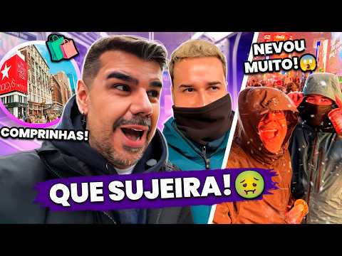 ANDANDO DE METRÔ EM NOVA YORK + FAZENDO COMPRAS NA MACY'S + NEVANDO NA TIMES SQUARE! - Titi Fabri