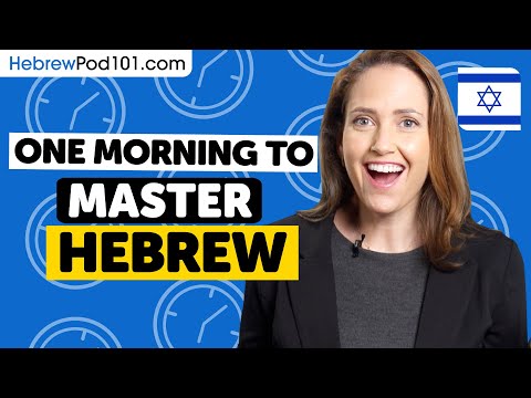 One Morning to Learn Hebrew (Perfect for All Beginners)