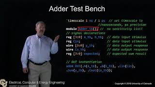 Testbenches in Verilog - Hardware Description Languages for FPGA Design