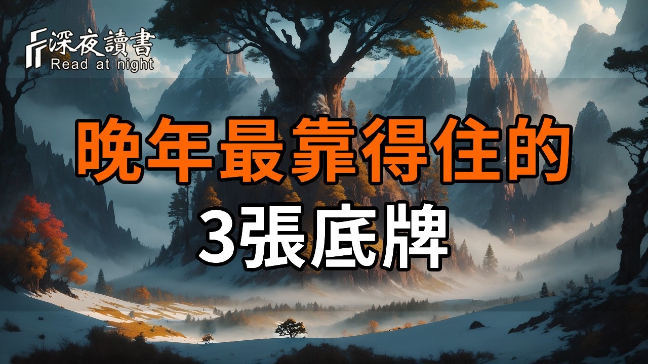 人到60才明白，晚年最靠得住的不是子女，而是手裡這3張底牌【深夜讀書】#人生感悟 #正能量 #情感 #晚年?