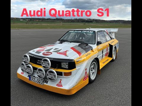 Niki Schelle im Audi Quattro S1 / 5 Zylinder Sound pur / Gruppe B Rallyefeeling