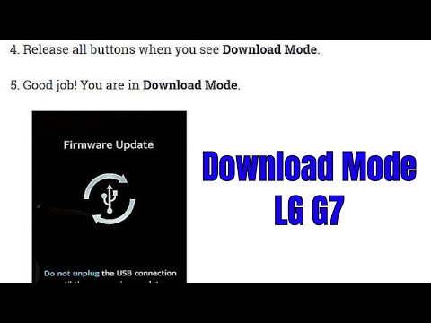 How To Enter Download Mode LG G7