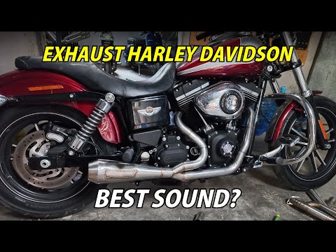 test SOUND Harley Davidson dyna 2016 smoke muffler