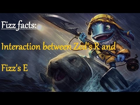 League of Legends - Zed's ultimate and Fizz's E interaction