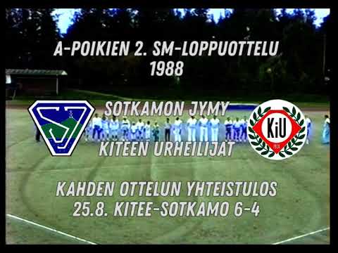 Throwback: A-poikien loppuottelu Sotkamo - Kitee 2.9.1988