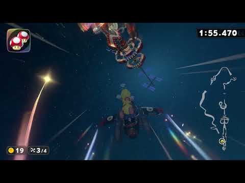 Rainbow Road - 3:55.108 - Technical 🇺🇸 (Mario Kart World world record)