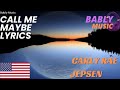 Call Me Maybe By Carly Rae Jepsen Lyrics Video