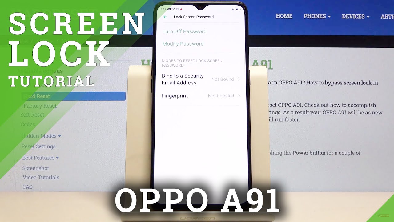 How to Change Lock Method in OPPO A91 – Find Lock Settings