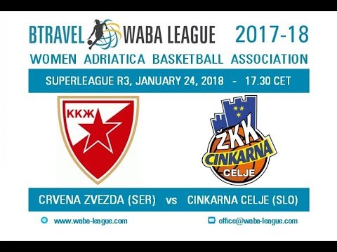 2017-18 BTravel WABA League R13 - Crvena Zvezda - Cinkarna Celje (24/01)