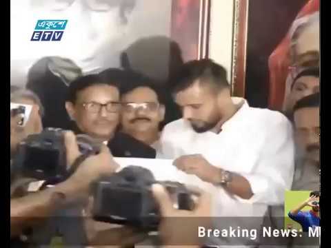 নির্বাচন নিয়ে সংবাদ সম্মেলনে মাশরাফির ব্যাখ্যা