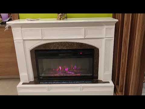 Wooden,stone wooden mantel electric fireplace