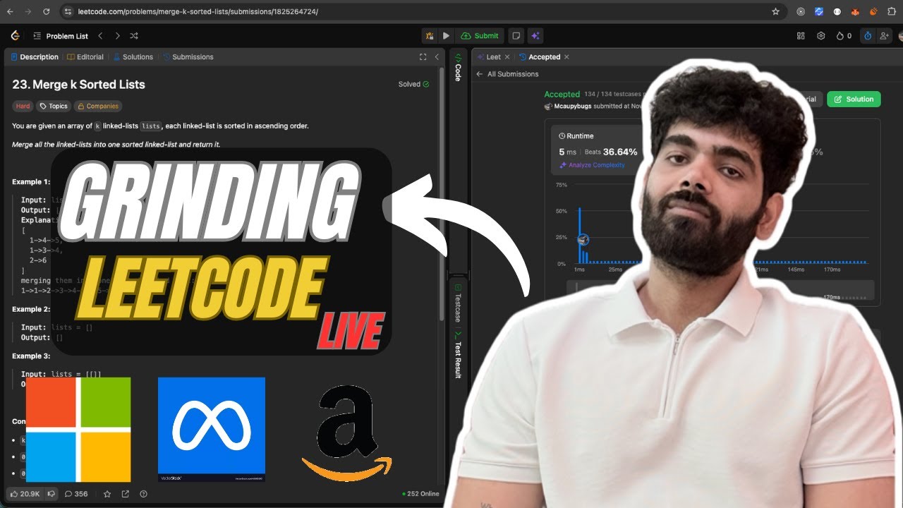 Grinding LeetCode until FAANG calls me first AND vibe coding an app in between | SUBBBBBBBBBB