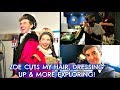 ZOE CUTS MY HAIR DRESSING UP MORE EXPLORING