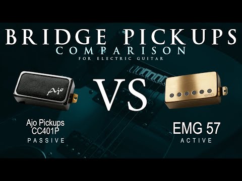 Ajo CC401P vs EMG 57 - Bridge Guitar Pickup Comparison Tone Demo