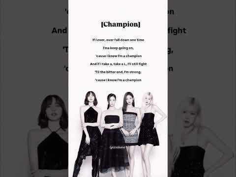 blackpink champion lyrics#trending#blackpink#champion#deadline#kpop#lyrics#viral#song#shorts