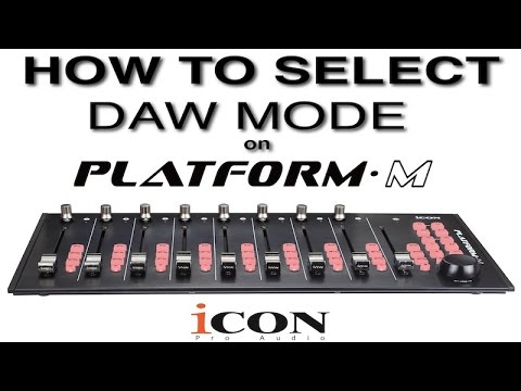 How to Select DAW Mode on Platform M Without the Optional Platform D LCD Display