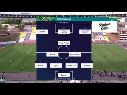 Cabofriense 2 x 0 Vasco 17/03/2019