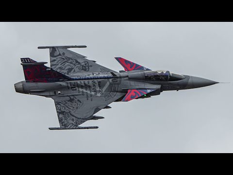 [4K] Sanicole Airshow I Saab JAS 39 Gripen I Czech Air Force I Display