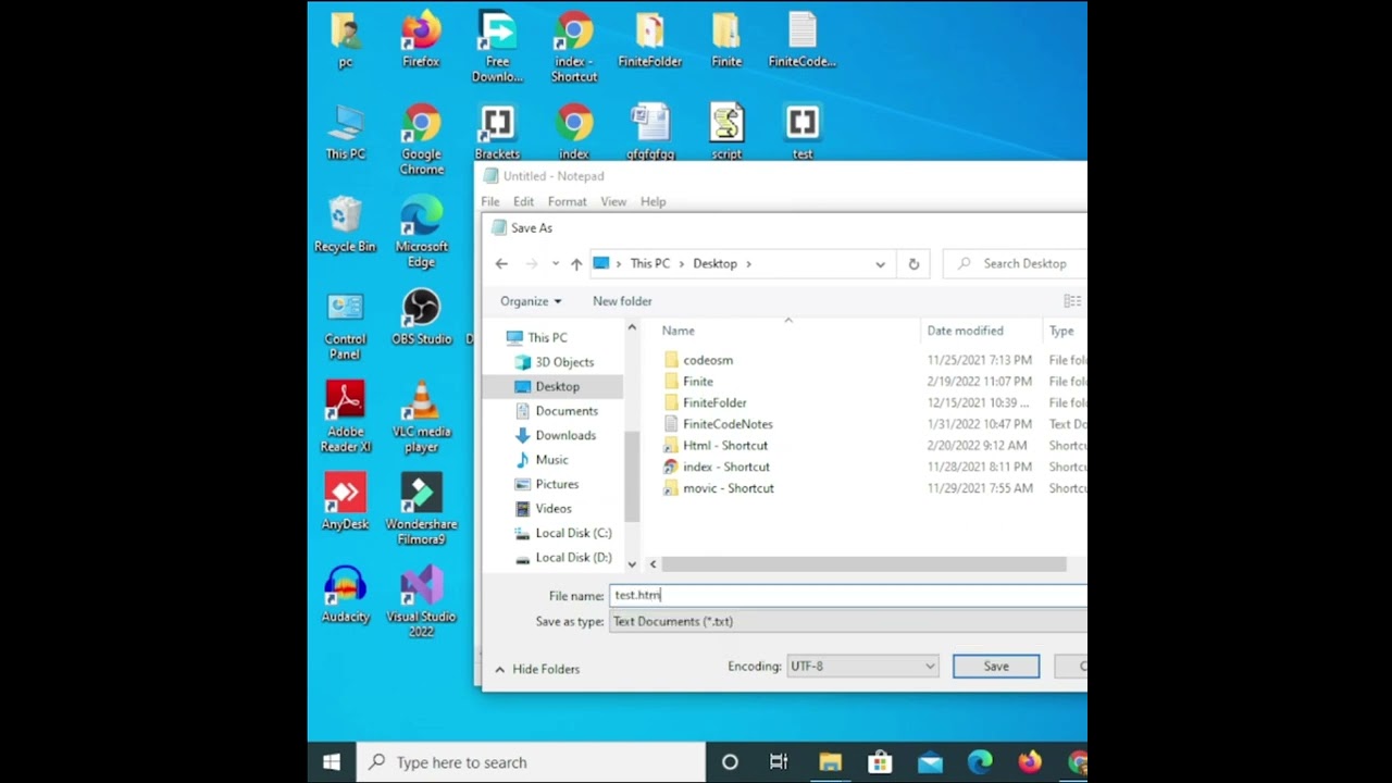 How to Create HTML File