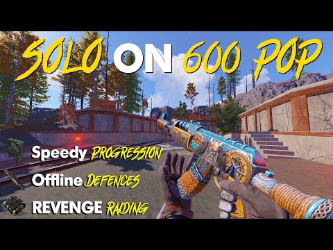 A SOLO'S PERSEVERANCE on 600 POP | Official Vanilla Rust - 14,500 Hrs