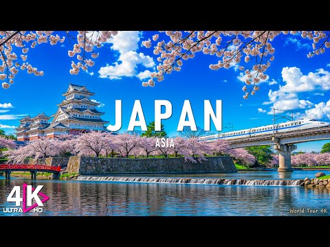 Japan 4K Scenic Relaxation Film - Relaxing Piano Music - Beautiful Nature