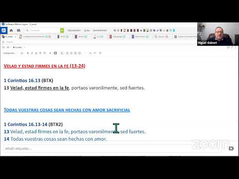 06/09/2020 1 Corintios 16:10-12 Porque trabaja en la obra del Señor