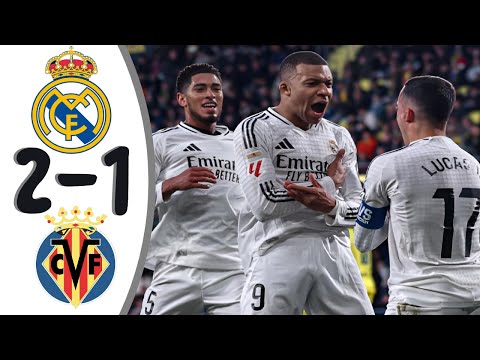 Real Madrid vs Villareal 2-1 🔥 2025 HD